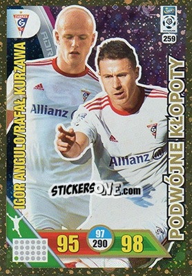 Cromo Igor Angulo \ Rafal Kurzawa - Ekstraklasa 2017-2018. Adrenalyn XL n. 259 - Panini