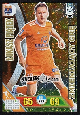 Cromo Lukasz Piątek - Ekstraklasa 2017-2018. Adrenalyn XL n. 265 - Panini