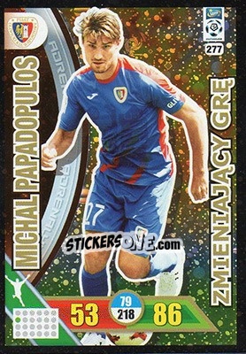 Sticker Michal Papadopulos - Ekstraklasa 2017-2018. Adrenalyn XL n. 277 - Panini