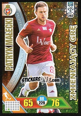 Sticker Patryk Małecki - Ekstraklasa 2017-2018. Adrenalyn XL n. 282 - Panini
