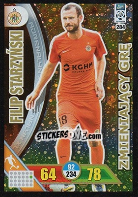 Sticker Filip Starzyński - Ekstraklasa 2017-2018. Adrenalyn XL n. 284 - Panini
