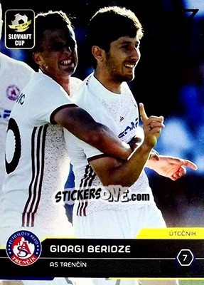 Sticker Giorgi Beridze - Futbalove Slovensko 2017-2018 - SportZoo