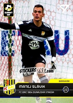 Sticker Matej Slavik - Futbalove Slovensko 2017-2018 - SportZoo