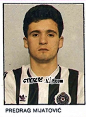 Sticker Predrag Mijatovic - Fudbal 1990 n. 176 - Decje Novine