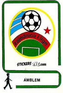 Sticker Emblem - Fudbal 1990-1991 n. 1 - Decje Novine