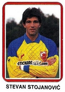 Sticker Stevan Stojanovic - Fudbal 1990-1991 - Decje Novine