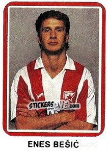 Sticker Enes Bešic - Fudbal 1990-1991 - Decje Novine