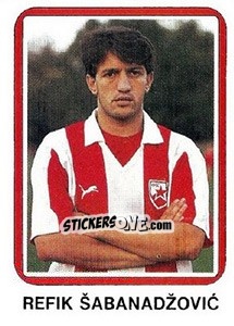 Sticker Refik Šabanadžovic - Fudbal 1990-1991 n. 12 - Decje Novine
