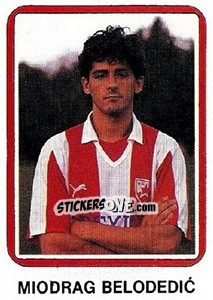 Sticker Miodrag Belodedici - Fudbal 1990-1991 - Decje Novine