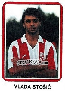 Sticker Vlada Stošic - Fudbal 1990-1991 n. 18 - Decje Novine