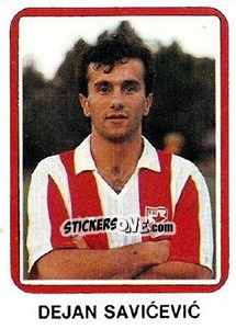 Sticker Dejan Savicevic - Fudbal 1990-1991 - Decje Novine