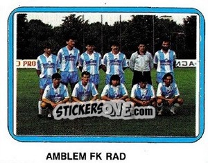 Sticker Team photo - Fudbal 1990-1991 - Decje Novine