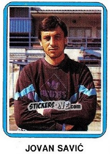 Sticker Jovan savic - Fudbal 1990-1991 - Decje Novine