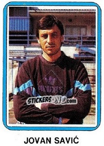 Sticker Jovan savic - Fudbal 1990-1991 n. 26 - Decje Novine
