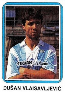 Sticker Dušan Vlaisavljevic - Fudbal 1990-1991 - Decje Novine