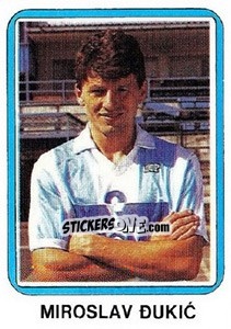 Sticker Miroslav Dukic - Fudbal 1990-1991 n. 32 - Decje Novine