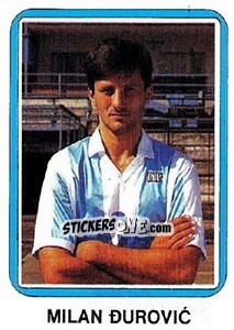 Sticker Milan Ðurovic - Fudbal 1990-1991 - Decje Novine