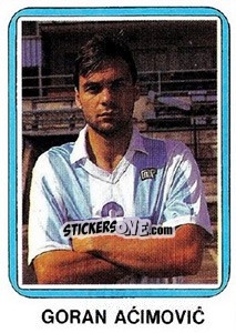 Figurina Goran Acimovic - Fudbal 1990-1991 - Decje Novine