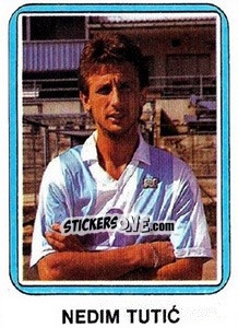Sticker Nedim Tutic - Fudbal 1990-1991 n. 38 - Decje Novine