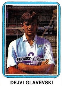 Sticker Dejvi Glavevski - Fudbal 1990-1991 n. 39 - Decje Novine