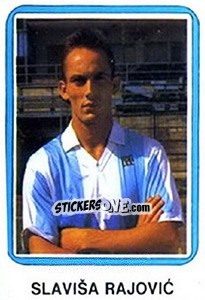 Sticker Slaviša Rajovic - Fudbal 1990-1991 n. 40 - Decje Novine