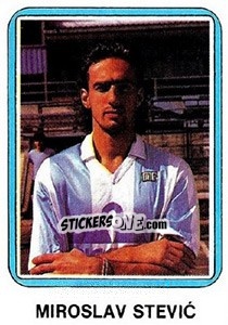 Sticker Miroslav Stevic - Fudbal 1990-1991 n. 41 - Decje Novine