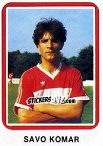 Figurina Savo Komar - Fudbal 1990-1991 n. 51 - Decje Novine