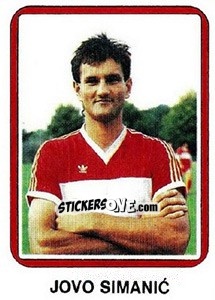 Figurina Jovo Simanic - Fudbal 1990-1991 n. 57 - Decje Novine