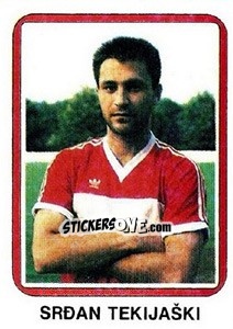 Figurina Srdan Tekijaški - Fudbal 1990-1991 n. 58 - Decje Novine