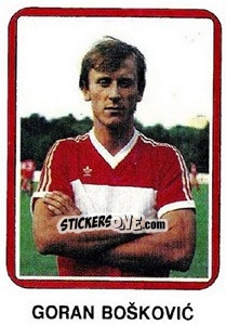 Figurina Goran Boškovic - Fudbal 1990-1991 n. 60 - Decje Novine