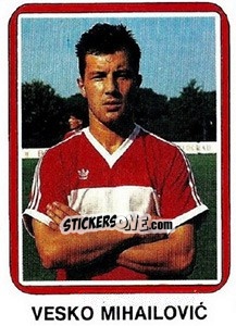 Figurina Vesko Mihailovic - Fudbal 1990-1991 n. 63 - Decje Novine