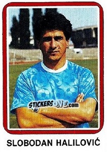 Sticker Slobodan Halilovic - Fudbal 1990-1991 n. 67 - Decje Novine