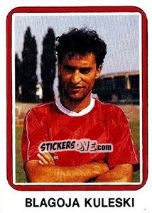 Figurina Blagoja Kuleski - Fudbal 1990-1991 n. 70 - Decje Novine