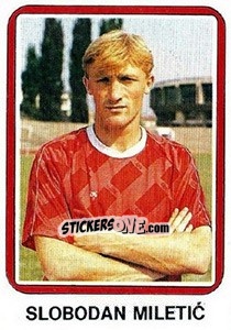 Figurina Slobodan Miletic - Fudbal 1990-1991 n. 78 - Decje Novine