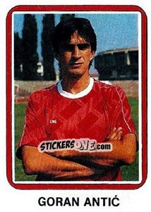 Figurina Goran Antic - Fudbal 1990-1991 n. 80 - Decje Novine
