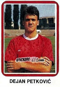 Sticker Dejan Petkovic - Fudbal 1990-1991 n. 81 - Decje Novine