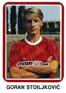Figurina Goran Stoiljkovic - Fudbal 1990-1991 n. 82 - Decje Novine