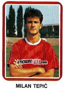 Figurina Milan Tepic - Fudbal 1990-1991 n. 83 - Decje Novine
