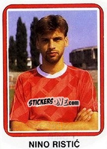 Figurina Nino Ristic - Fudbal 1990-1991 n. 84 - Decje Novine