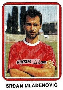Figurina Srdan Mladenovic - Fudbal 1990-1991 n. 85 - Decje Novine