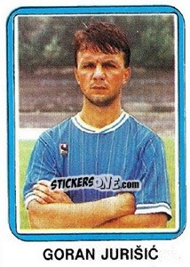 Sticker Goran Jurišic - Fudbal 1990-1991 n. 92 - Decje Novine