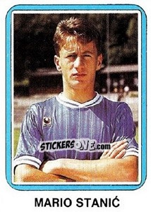 Sticker Mario Stanic - Fudbal 1990-1991 n. 96 - Decje Novine