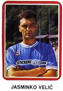 Sticker Jasminko Velic - Fudbal 1990-1991 n. 103 - Decje Novine