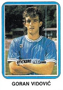 Sticker Goran Vidovic - Fudbal 1990-1991 n. 105 - Decje Novine
