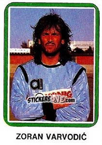 Sticker Zoran Varvodic - Fudbal 1990-1991 n. 110 - Decje Novine