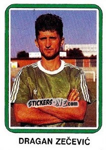 Sticker Dragan Zecevic - Fudbal 1990-1991 n. 113 - Decje Novine