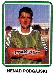 Sticker Nenad Podgajski - Fudbal 1990-1991 n. 115 - Decje Novine