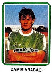 Sticker Damir Vrbac - Fudbal 1990-1991 n. 117 - Decje Novine