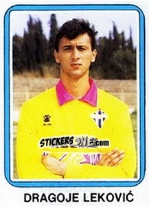 Figurina Dragoje Lekovic - Fudbal 1990-1991 n. 131 - Decje Novine