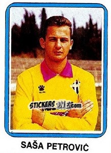 Figurina Saša Petrovic - Fudbal 1990-1991 n. 132 - Decje Novine